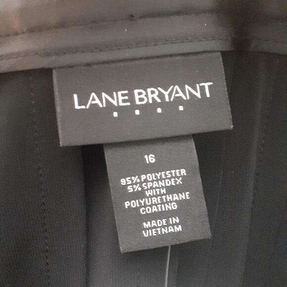 Lane Bryant Sleek Black Pleated Midi Skirt - Picture 2 of 8